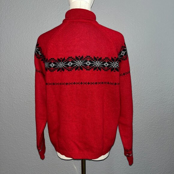 CLAN DOUGLAS VINTAGE SKI CASHMERE FAIR ISLE NORDIC SWEATER MADE IN SCOTLAND - M - Picture 5 of 11